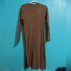 Elegant Long Sleeve Knit Dress